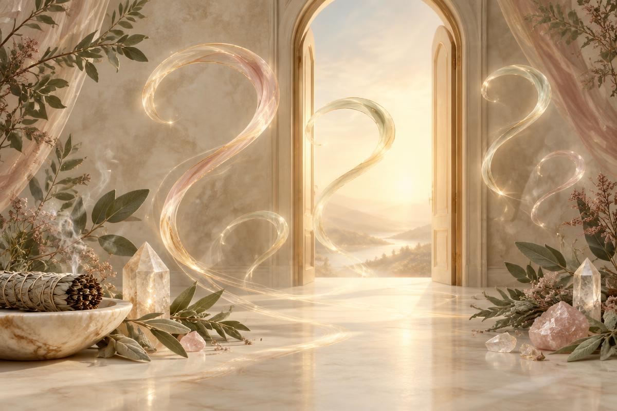 An open luminous doorway representing new possibilities
